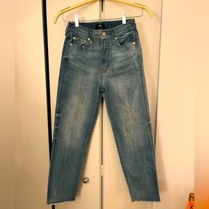 7 for all mankind high-waisted ankle jeans